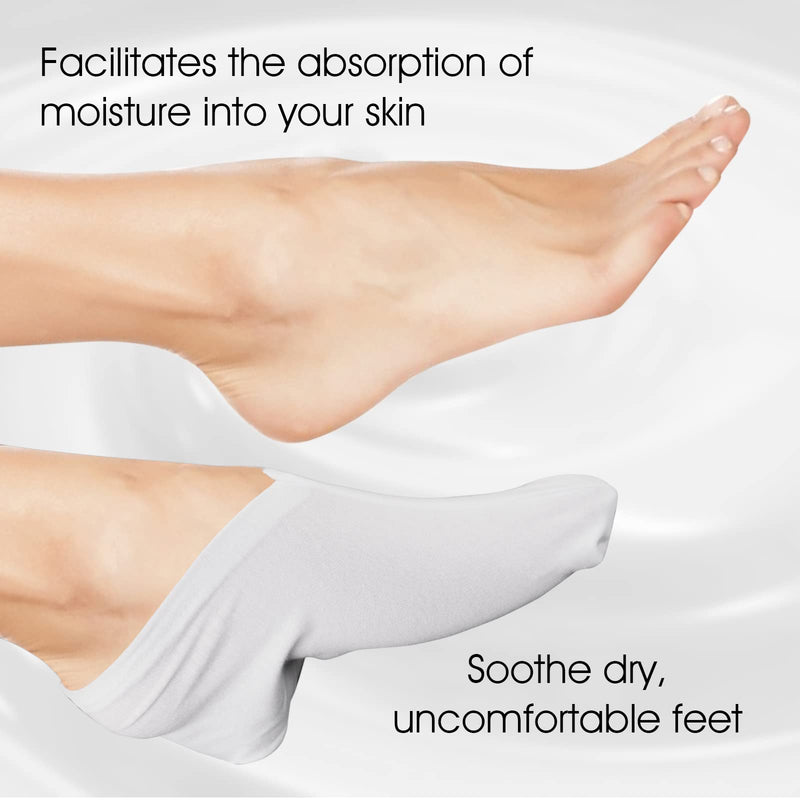 [Australia] - Sibba 3 Pairs Moisturizing Socks Overnight, Spa Socks, Lotion Moisturizing Socks Spa Overnight Absorbing for Dry Cracked Feet 