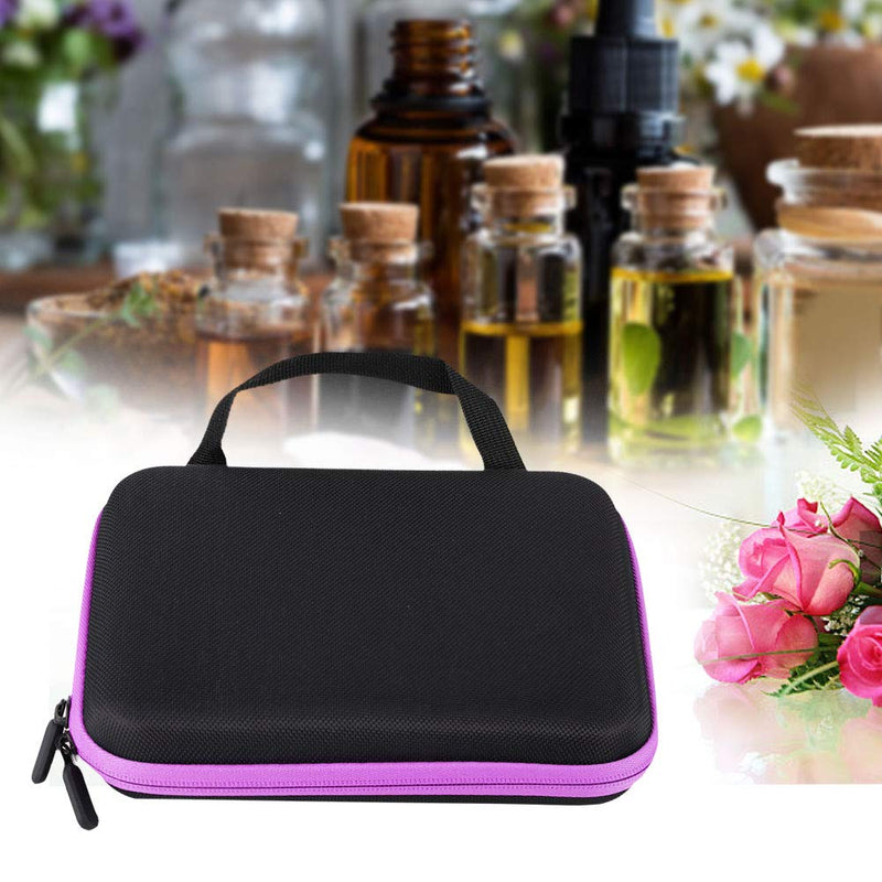 [Australia] - Essential Oil Storage Bag, 63 Slots Portable EVA Aromatherapy Essential Oil Storage Bag Case Anti-crash Essential Oil Storage Box Organizer for Home/Traveling/Moving House(Purple) Purple 