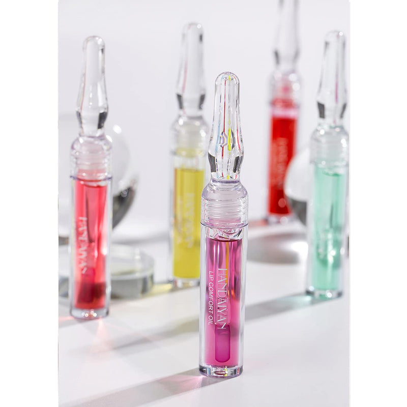 [Australia] - Moisturizing Lipgloss Set 8 Pack Lip Comfort Oil Petansy Transparent Lip Gloss Kit 