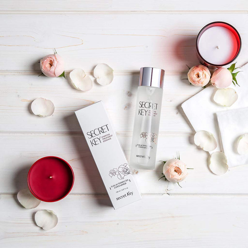 [Australia] - SECRET KEY Starting Treatment Essence Rose Edition 5.07 fl.oz. (150ml) - 94% Galactonyces Fermented Filtrate & Rose Flower Water, Anti-Wrikle & Moisturizing First Step Skin Care Essence, Paraben Free 