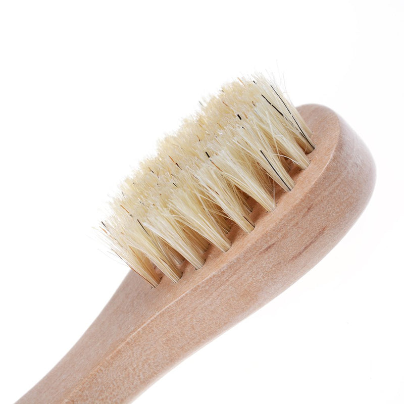 [Australia] - Face Cleansing Brush for Facial Exfoliation, Natural Bristles Brush For Dry Brushing - Set of 3 Pack Wooden Handle Skin Cleaning Scrubbers for Men and Women 