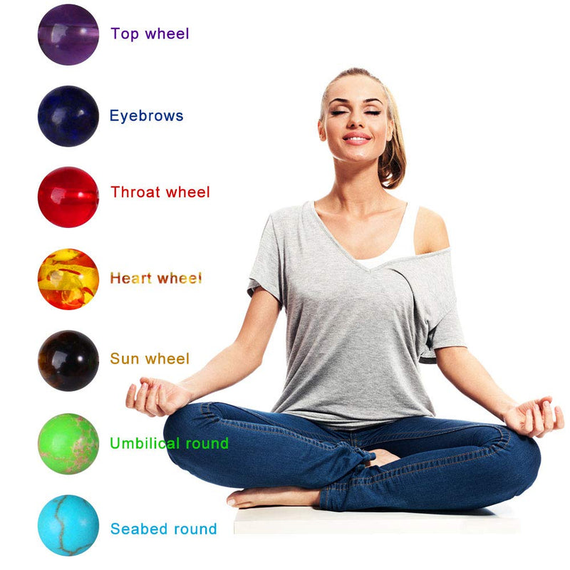 [Australia] - ONESING 3 Pcs Chakra Bracelets for Women Lava Rock 7 Chakras Crystals and Healing Stones Bracelets 8mm Chakra Stones Stress Relief Yoga Beads Bracelets Essential Oil Diffuser Bracelets for Men Black 