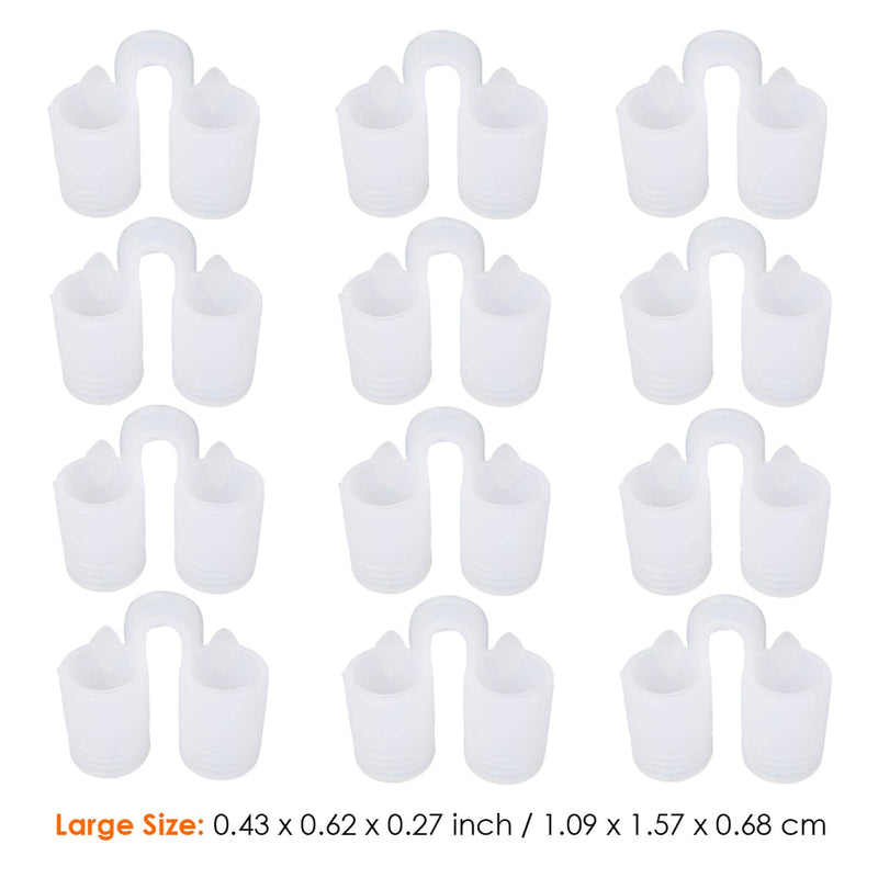 [Australia] - Nose Vent Sinus Relief Dilator (Pack of 12 Large Size) Soft Silicone Vents - A Simple Solution for Nasal Snorers - Reusable Snoring Device to Enjoy a Peaceful Night's Sleep - by Mobi Lock 