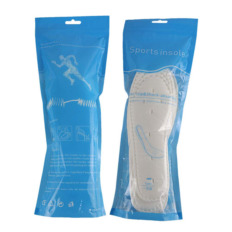 [Australia] - Artibetter 5 Pairs Summer Terry Insoles Cotton Barefoot Shoe Inserts Breathable Shock Absorption Sport Insoles Cuttable Size 25.5 x 8.5 cm 