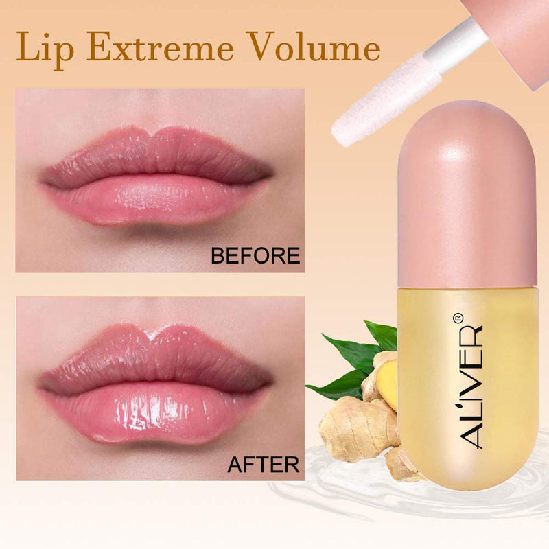 [Australia] - Lip Plumper, Natural Lip Plumper & Lip Care Serum, lip plumping lip gloss, lip plumper gloss, Day Care, Lip Enhancer Make Lips Fuller and Moisturizing Beautiful Fuller -5.5ml 