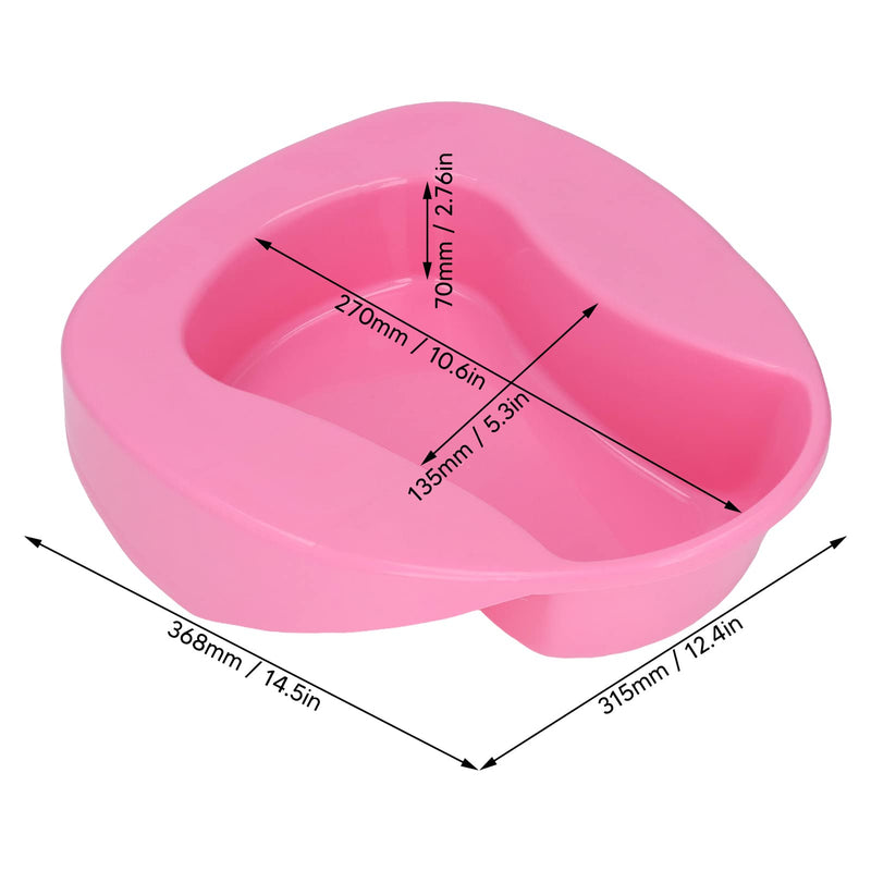 [Australia] - Nursing Bedpan Large Bed Pan Nursing Thicken 10 Degree Slope Bedridden Bedpan for for Adults Elderly Bed Bound Patient Pregnant Women Pink 