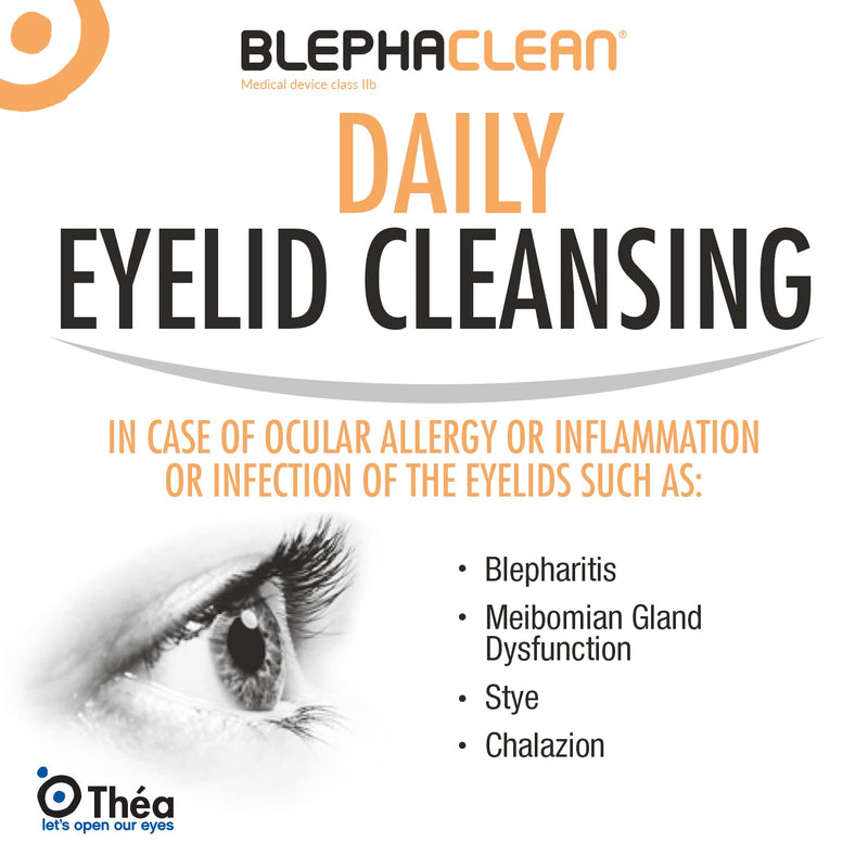 [Australia] - 60 Blephaclean Sterile Daily Eyelid Wipes For Blepharitis | Cleaning Hygienic Moisturising Eyelid Wipes for Sensitive Skin, 20 wipes x 3 pack 20 Count (Pack of 3) 
