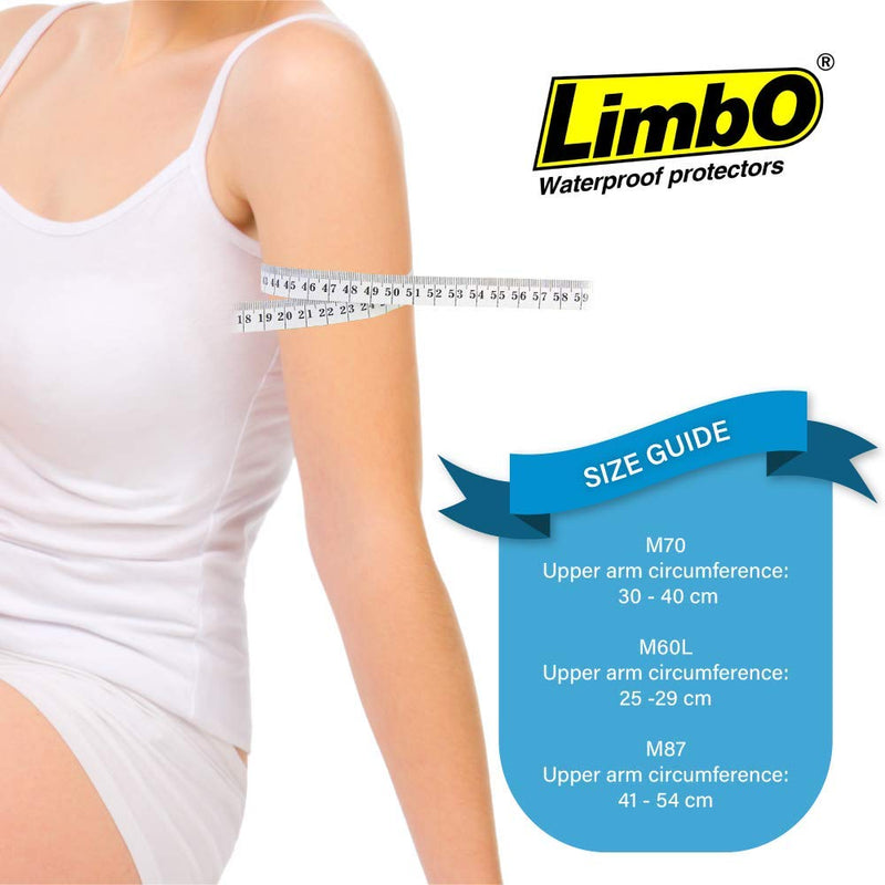 [Australia] - LimbO Waterproof Protectors Cast and Dressing Cover, Adult Full Arm M70, 30 to 40 cm Upper Arm Circumference M70: 30-40 cm Upper Arm Circ. 