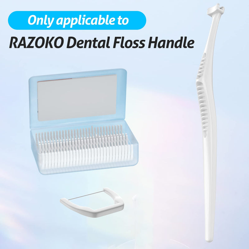 [Australia] - RAZOKO Disposable Snap-On Flosser Refill Heads 180 Count 