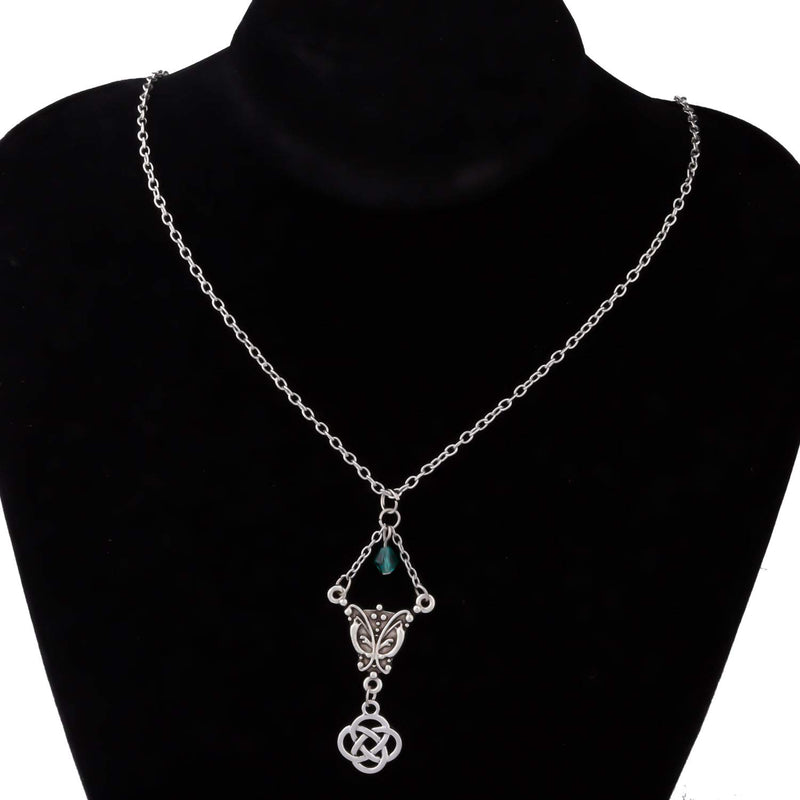 [Australia] - CENWA Outlander Inspired Jewelry Celtic Knot Cross Pendant Necklace Outlander Sassenach Scottish Outlander Gift Celtic Knot N 