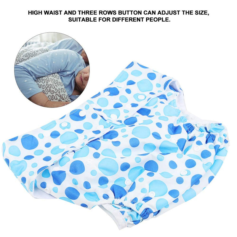 [Australia] - Adult Cloth Diaper, Washable Reusable Elderly Incontinence Protection Underwear Adjustable Breathable Anti-Leakage Adult Nappy for Women and Men(A30-1) A30-1 