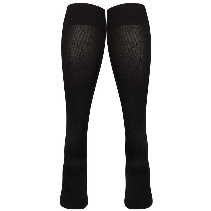 [Australia] - NuVein 15-20 mmHg Travel Compression Socks for Women & Men to Reduce Swelling, Knee High, Closed Toe, Black, X-Large X-Large (1 Pair) 