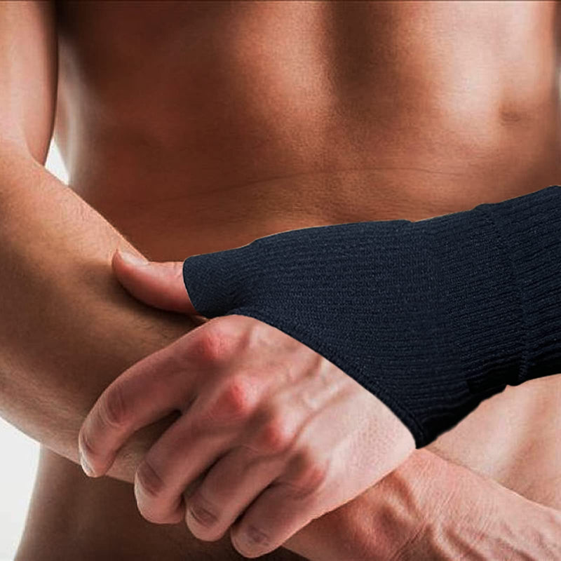 [Australia] - Arthritis Thumb Compression Gloves, Comfort Breathable Wrist Brace Fingerless Glove for Arthritis pain, Soft Thumb Support for Women and Men Hand(S) S 