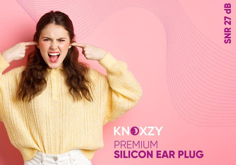 [Australia] - Knoxzy Silicone Ear Plugs Re-Usable Waterproof Noise Cancelling Premium Moldable Ear Plugs for Sleeping, Travelling, Studying Noise Reduction Pink Pack of 1 