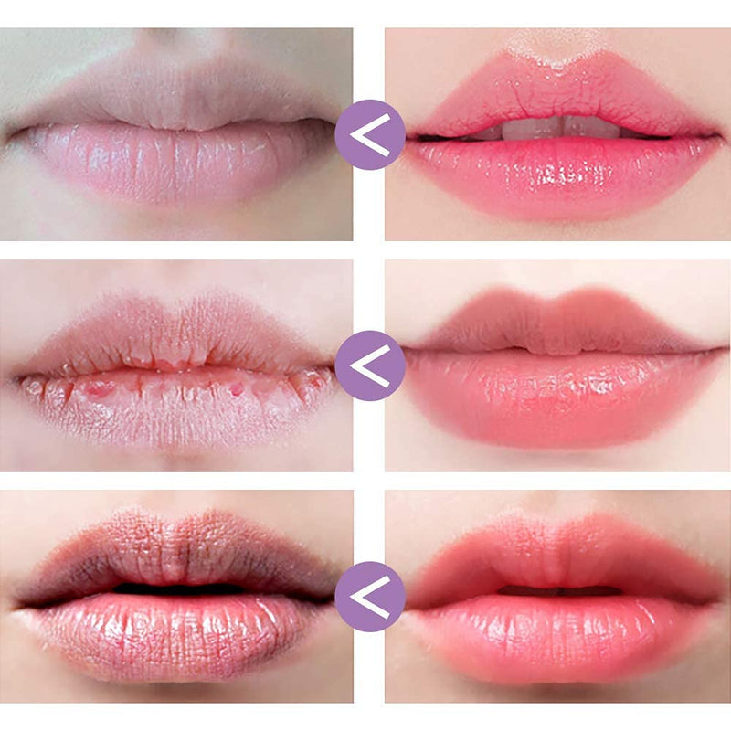 [Australia] - Lip Scrub,Lip Exfoliator & Moisturizer - Double Effect Lip Mask Treatment for Chapped, Wrinkles Lips 2-Lavender 