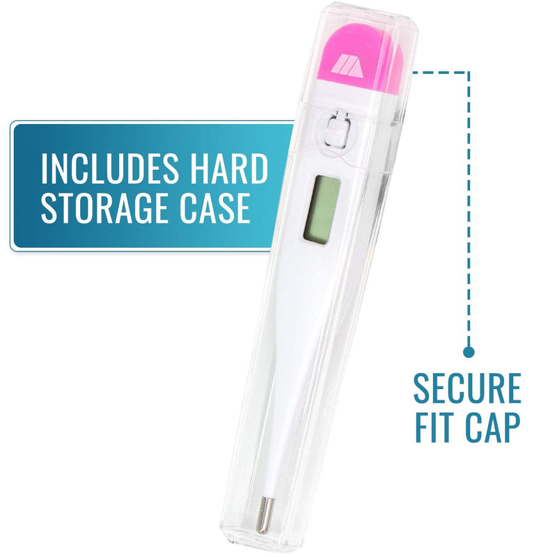 [Australia] - MABIS Digital Basal Body Thermometer for Ovulation Tracking, Fertility, Period Tracking and Natural Family Planning with Beeper and Memory, Oral Use Only 