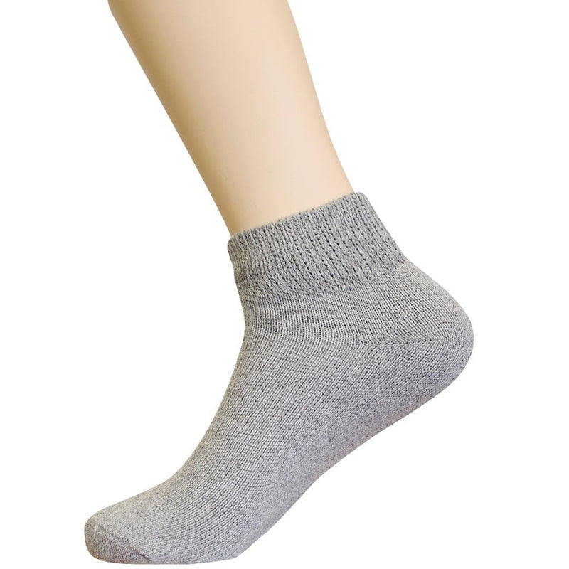 [Australia] - 6 Pair Diabetic Ankle Circulatory Socks Health Support Mens Loose Fit Size 10-13 