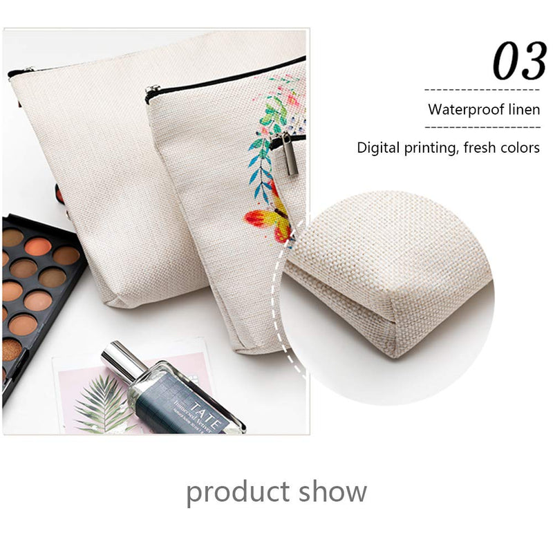 [Australia] - K Initial Monogram Personalized Travel Makeup Bag,Cosmetic Bag Pencil Pouch Gifts with Zipper Waterproof(Makeup bag-Letter K) 