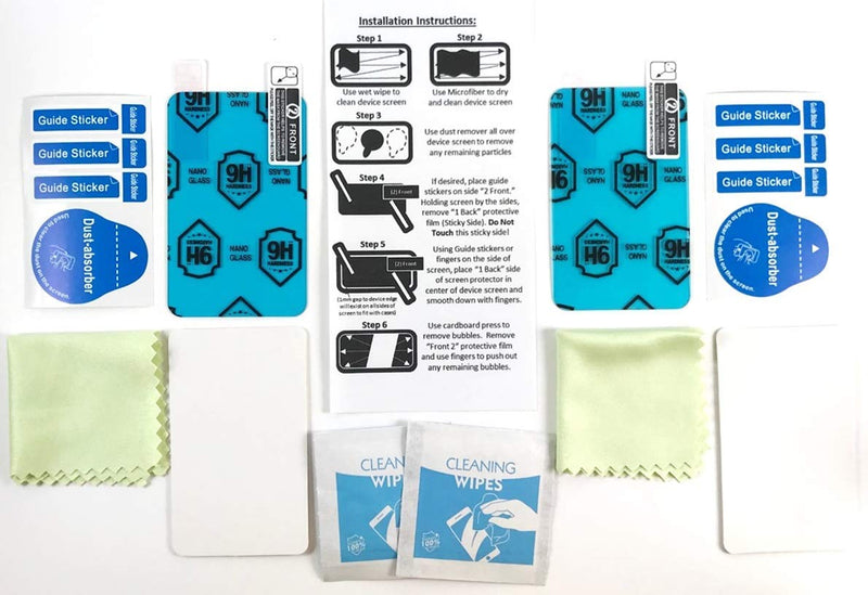 [Australia] - A1C WEAR - 9H Flexible Glass Screen Protector For Tandem tSlim X2 and tFlex Insulin Pumps - Won't Crack or Chip - Anti-Scratch Anti-Fingerprint - 2 Pack 