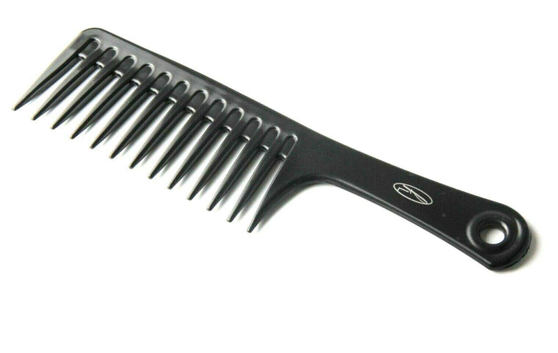 [Australia] - Jumbo Rake Wide Tooth Comb by Fine Lines - An Afro Comb made for Detangling Hair - Detangles Long, Wet or Curly Hair - Made with tough Black ANTISTATIC Plastic 