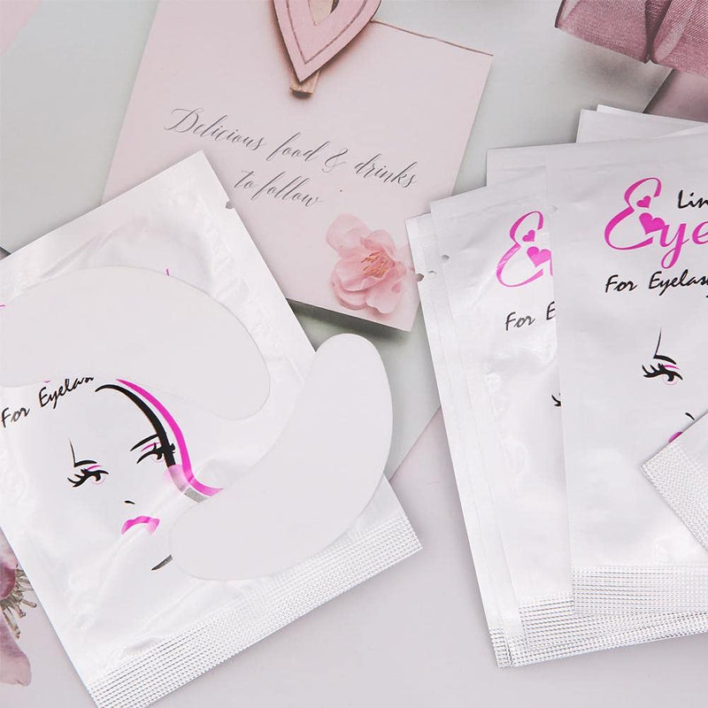 [Australia] - 50 Pairs Eye Gel Pads, Lint Free Eyelash Patches, Under Eye Gel Pads for Pro Salon and Individual Eyelash Extension 