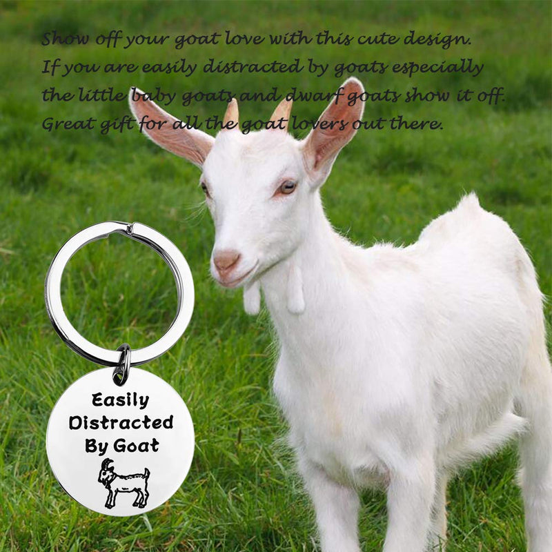 [Australia] - MAOFAED Funny Goat Gift Goat Lover Gift Goat Farmer Gift Easily Distracted by Goat Goat Farm Pet Pygmy Goat Gift 