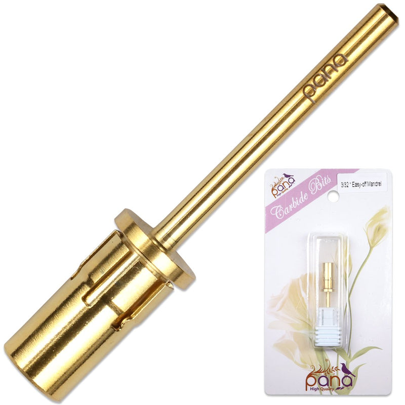 [Australia] - Pana Loxo Gold Easy-Off Mandrel Bit 3/32" Shanks- For Nail Drill/File (Quantity: 2 Pieces) Made in USA 
