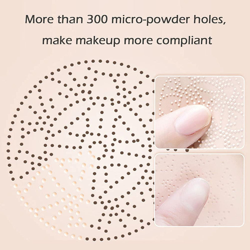 [Australia] - Mushroom Head Air Cushion CC Cream Foundation, Moisturizing BB Cream Concealer Makeup Base Long Lasting with Mushroom Makeup Sponge, Easy to Apply Natural 