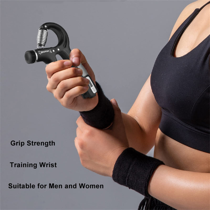 [Australia] - Hand Grip Strength Trainer, Forearm Exerciser,Adjustable Resistance 22-132Lbs (10-60kg),Non-Slip Gripper, for Athletes to Muscle Building and Injury Recovery 
