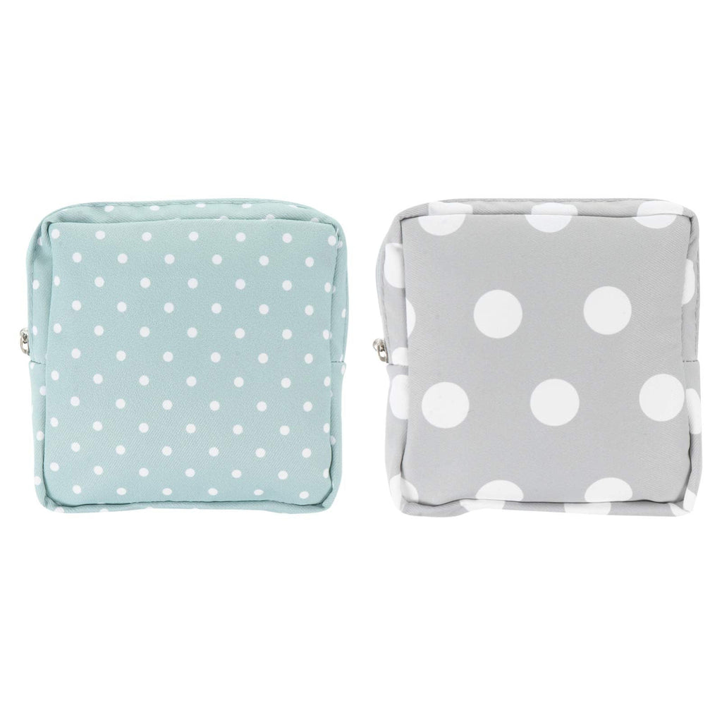 [Australia] - Healifty 2pcs Sanitary Napkin Storage Bag Period Menstrual Pad Zipper Pouch Outdoor Travel Sanitary Pads Storage Container for Women 