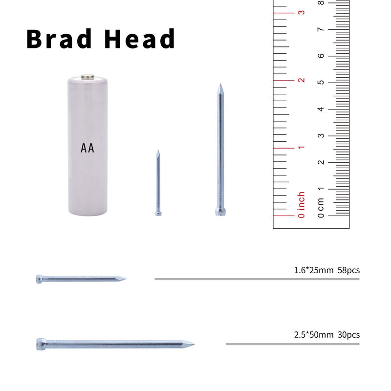 [Australia] - Maexxna Long Nails 2 inch 150pcs Hardware Nails Assortment Kit, Includes Finish, Wire, Common, Brad and Picture Hanging Nail 150pcs-5sizes 