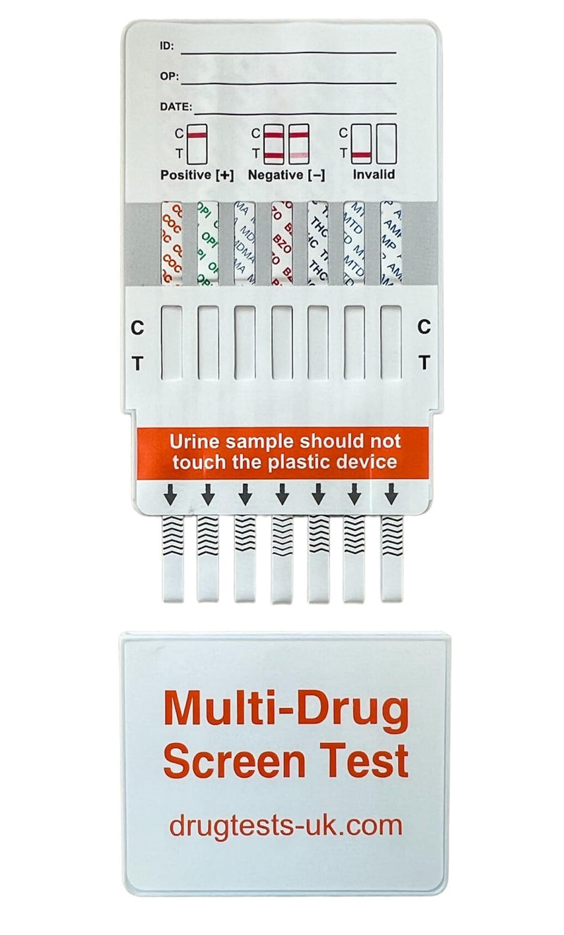 [Australia] - 3 x Drug Test Kits, Tests Urine for 7 Drugs at once, Home or Work, Cocaine, Cannabis, Opiates, Amphetamines, Methadone, Ecstasy & Benzos 