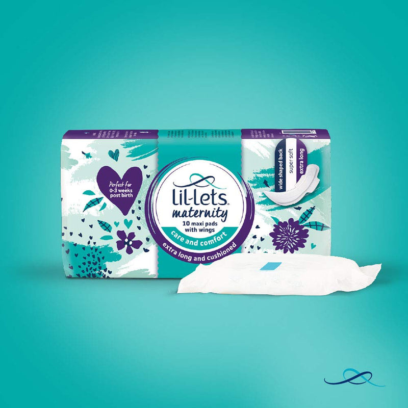 [Australia] - Lil-Lets Maternity Pads, Extra Long Maxi Thick Pads with Wings, 3 Packs of 10 Pads 10 Count (Pack of 3) 