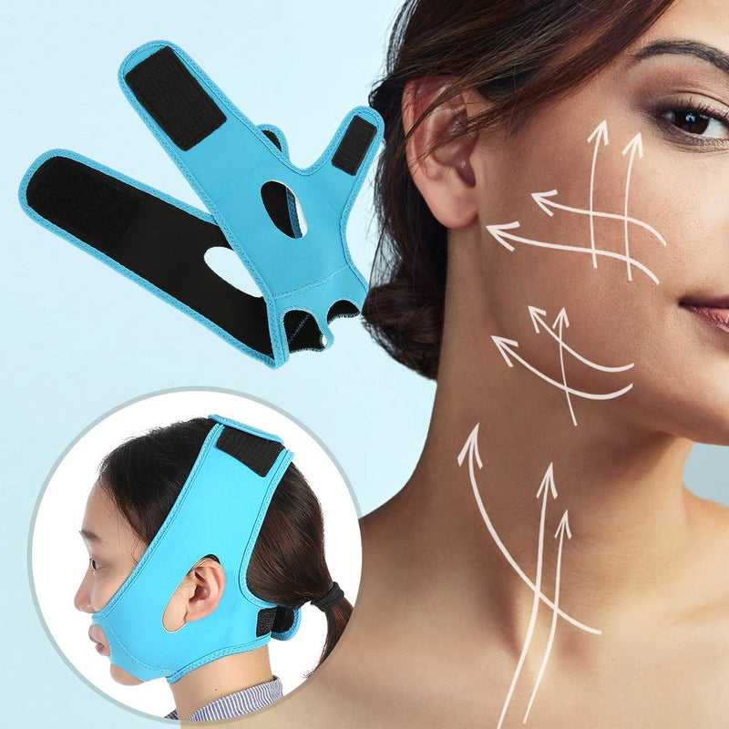 [Australia] - MAVIS LAVEN Face Bandage Belt Neck Line Face Lift Slim V Contour Face-Lift Masseter Muscle Strap Intense Thin Lifting Massage Belt 