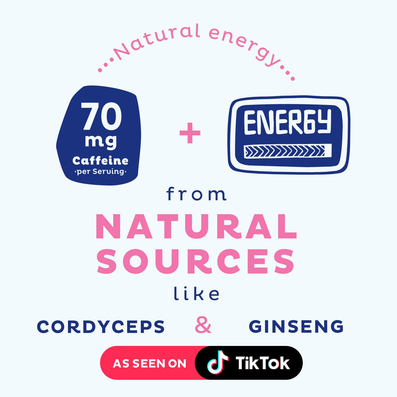 [Australia] - KOS Natural Pre Workout Powder - Blue Raspberry Flavored Blue Spirulina Blend - 70 mg Organic Caffeine, Ginseng, Cordyceps Electric Boostberry 