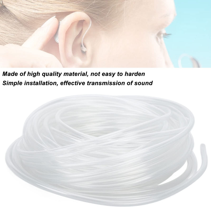 [Australia] - 32.8ft Length Earmold Hearing Aid Tubing Tube, Universal Transparent PVC Hearing Aid Tube for Hearing Aid 
