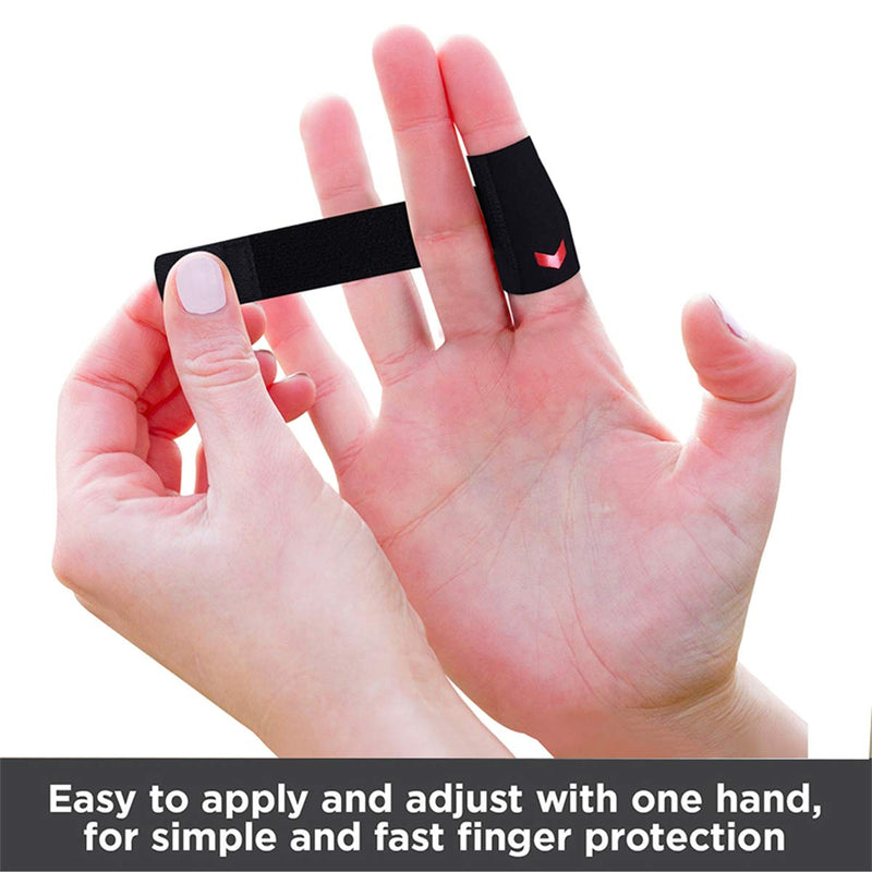 [Australia] - VHOPMORE Neoprene Finger Splint Wraps Adjustable Finger Brace Trigger Finger Buddy Splints Mallet Finger Guards for Arthritis Sport Finger Support Sleeves Protector for Basketball Volleyball Tennis 