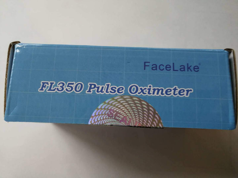 [Australia] - Facelake FL-350 Pulse Oximeter with Carrying Case & Batteries & Lanyard, Black 