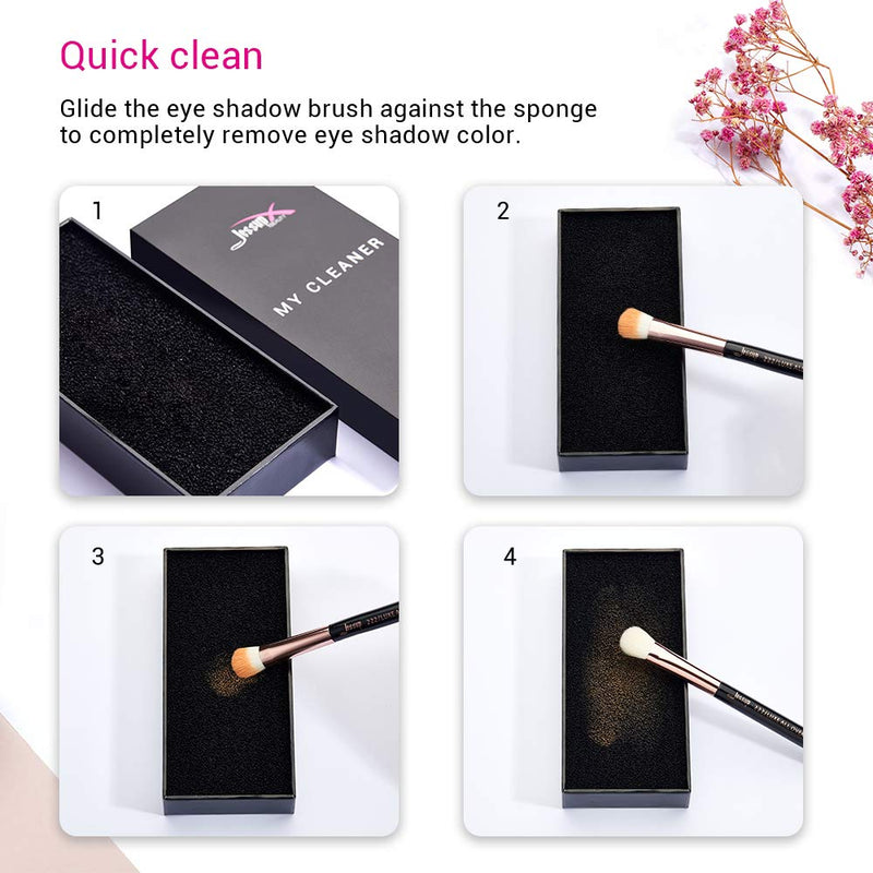 [Australia] - Jessup Makeup Brush Cleaner, Dry Makeup Brush Cleaner Sponge Quick Removal Color 