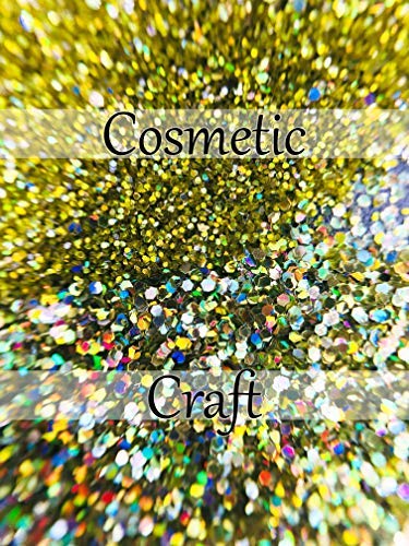 [Australia] - Biodegradable Glitter Made from Plant Cellulose, Earth Friendly. Perfect for Body Decoration, Cosmetics, Crafts, DIY Projects (1 Ounce Sunny Gold, Fine Grade) 1 Ounce 