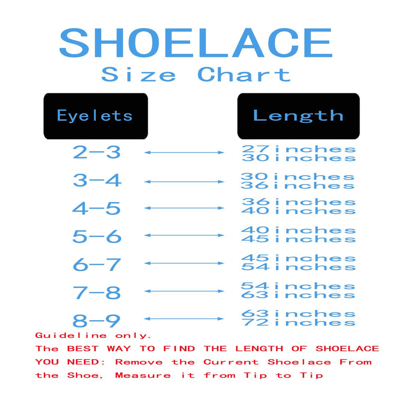 [Australia] - Oval Shoelaces Half Round 1/4" Shoe Laces for Athletic Shoelaces [2 Pairs] 8 Colors 8 Different Lengths 27" inches (69 cm) Black 