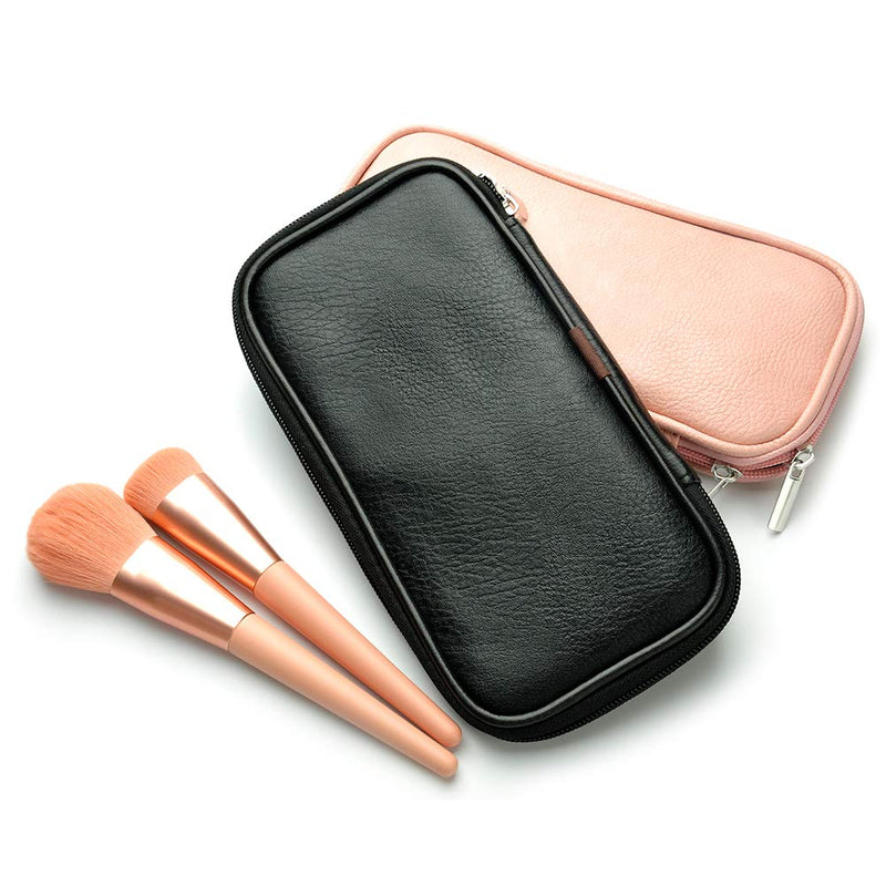 [Australia] - Makeup Brushes Organizer Bag, Portable Cosmetic Brush Pouch for Travel (pink) pink 