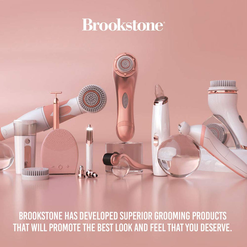 [Australia] - Brookstone 30 Second Electric Makeup Brush Cleaner | Makeup Brush Cleaner Spinner | Makeup Kit Tool | Comes with Makeup Organizer for Brushes in 8 Sizes of Silicone collar cleaner 