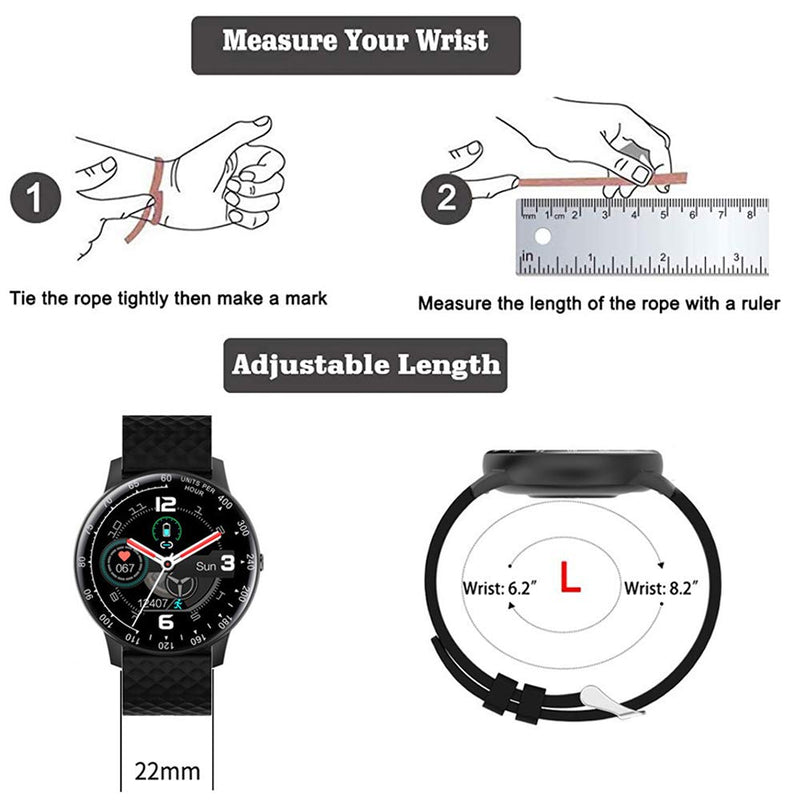 [Australia] - Quick Release Silicone Watch Bands for Men Women 20mm 22mm - Soft Rubber Replacement Watch Straps - 316L Stainless Steel Buckle - Multiple Colors Smart Watch Bands Black 