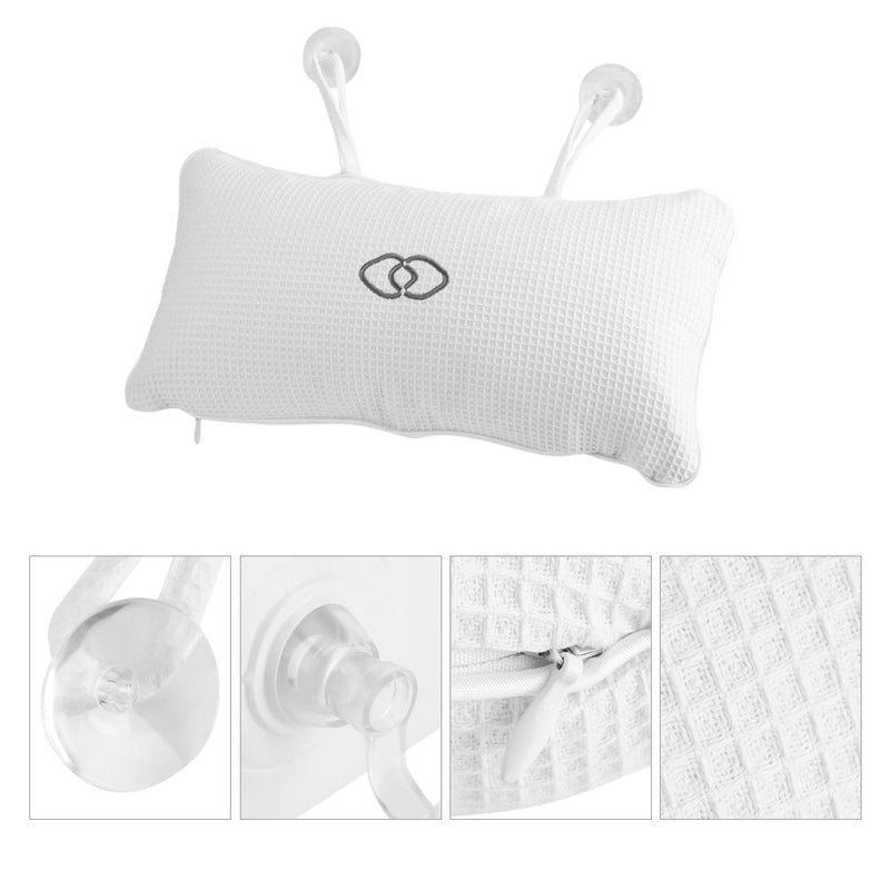 [Australia] - FTVOGUE Non-Slip Bath Pillow Bathtub Spa Cushion with Suction Cups Head Neck Support 