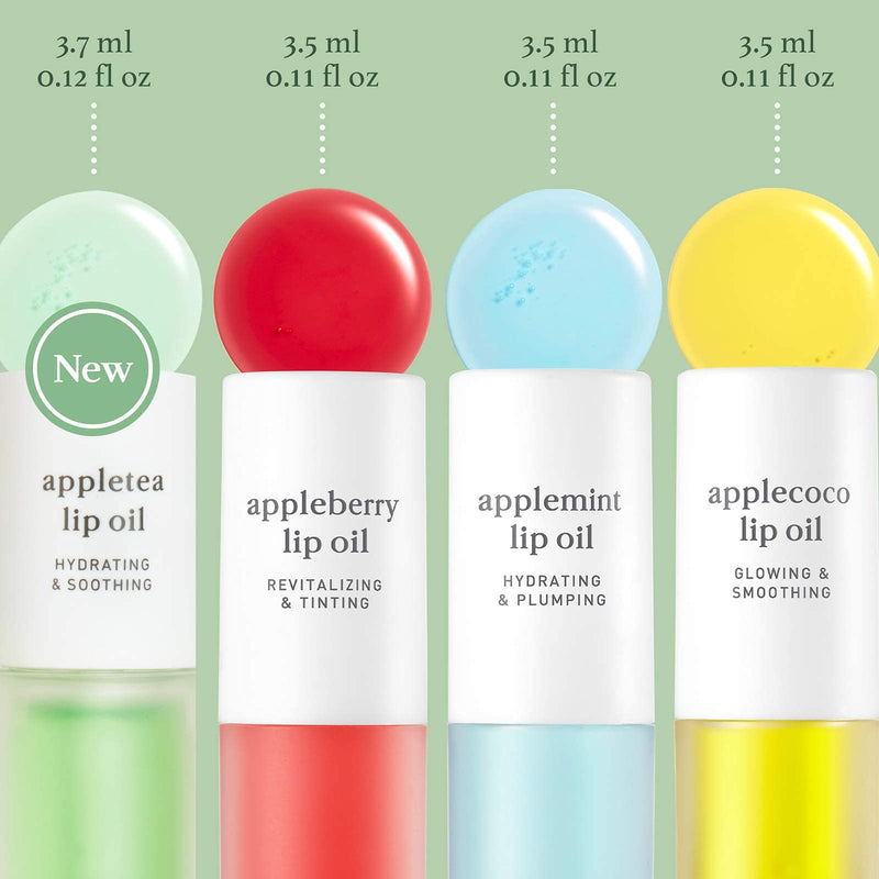 [Australia] - NOONI Appleberry Lip Oil | Korean Lip Oil To Soothe Dry Lips | Skincare, Vegan, Cruelty-free, PETA Certified, Paraben-free, Mineral-Oil free 