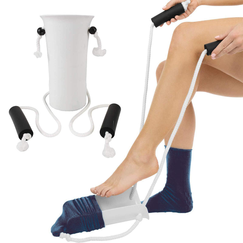 [Australia] - Stocking Dressing Aid Stick for Seniors Pregnant Women Long Shoe Horn Multifunctional Assisted Dressing Aid Pull Your Socks Out 
