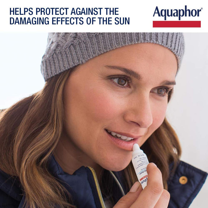 [Australia] - Aquaphor Lip Protectant and Sunscreen Ointment - Broad Spectrum SPF 30 - Relieves Chapped Lips, Ointment, Fragrance Free, 0.35 Fl Oz 