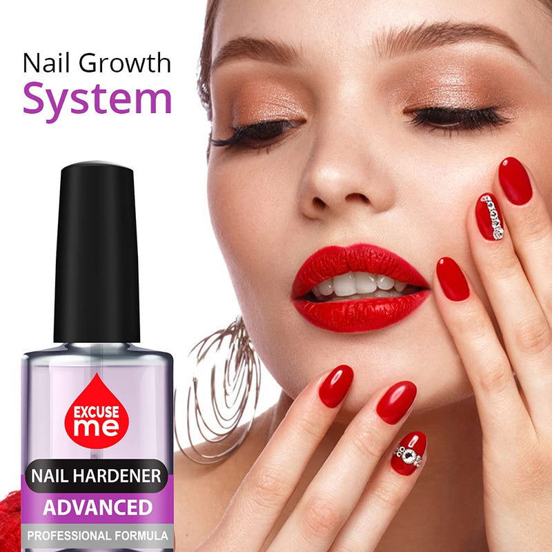 [Australia] - Excuse Me Nail Hardener Advanced Formula Strengthener Nail Growth System 0.5 oz Pack of 1 