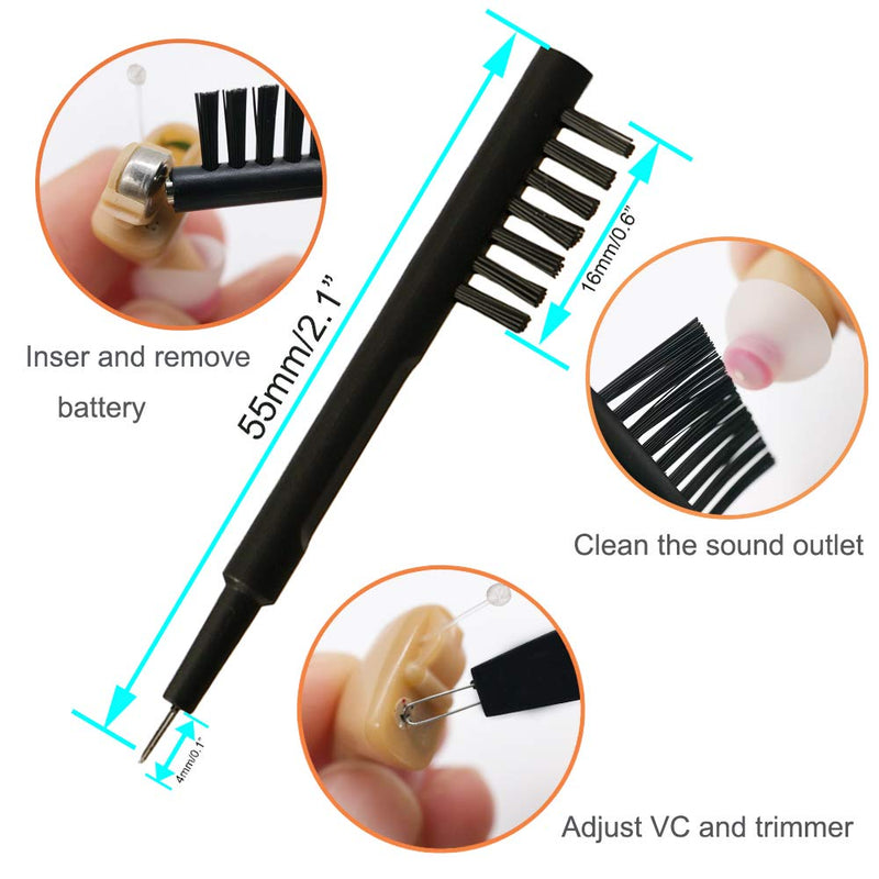 [Australia] - 8 pieces hearing aid amplifier cleaning tools, earbuds/Headphones/Airpods cleaner brush kits with case 